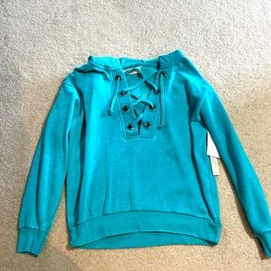 Turquoise boutique hoodie